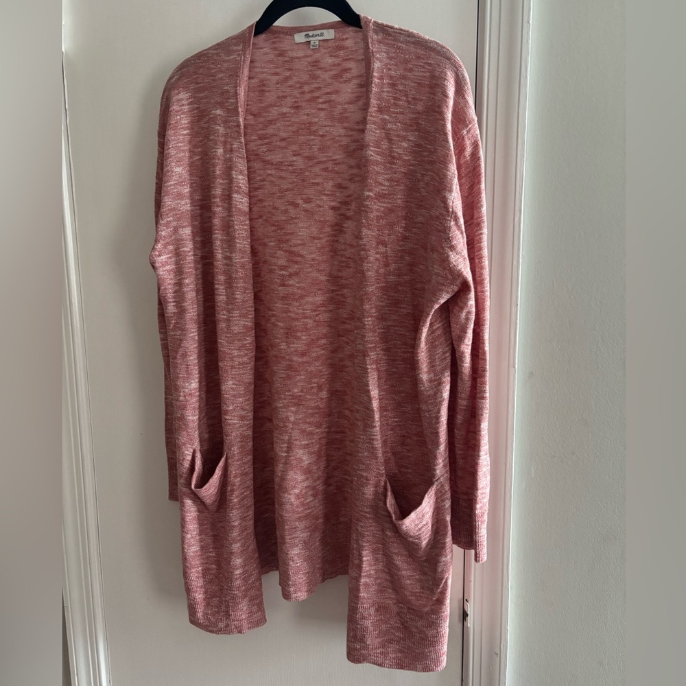 Madewell Rose Open-Front Cardigan Size M